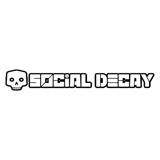 Social Decay: Sticker White