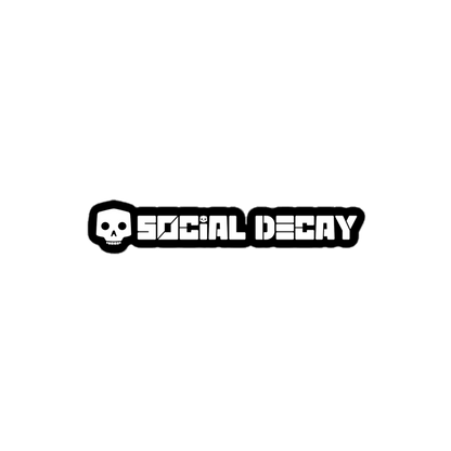 Social Decay: Sticker White