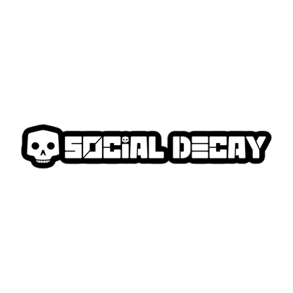 Social Decay: Sticker White